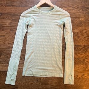 lululemon light teal run swiftly size 2